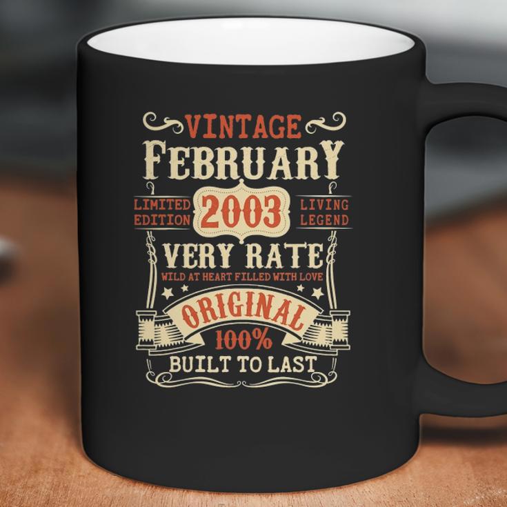 19 Years Old 19Th Birthday Gifts Vintage February 2003 Ver2 Coffee Mug