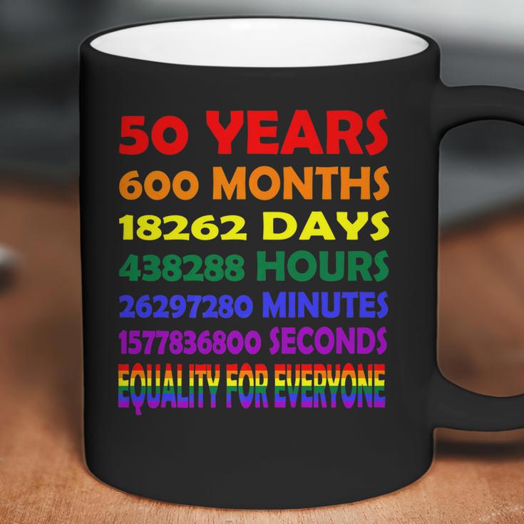 19692019 50Th Pride Anniversary 50 Years 600 Months Rainbow Coffee Mug