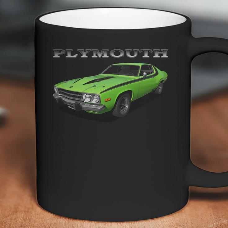 1973 Plymouth Road Runner Green Coffee Mug