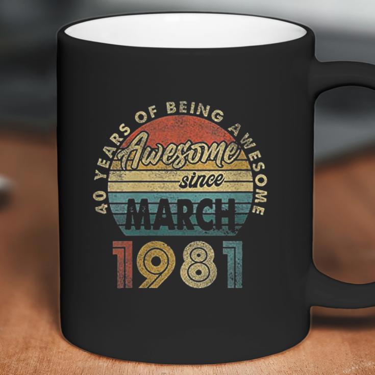 1981 Retro Vintage 41 Years Old 41St Birthday Gift Coffee Mug