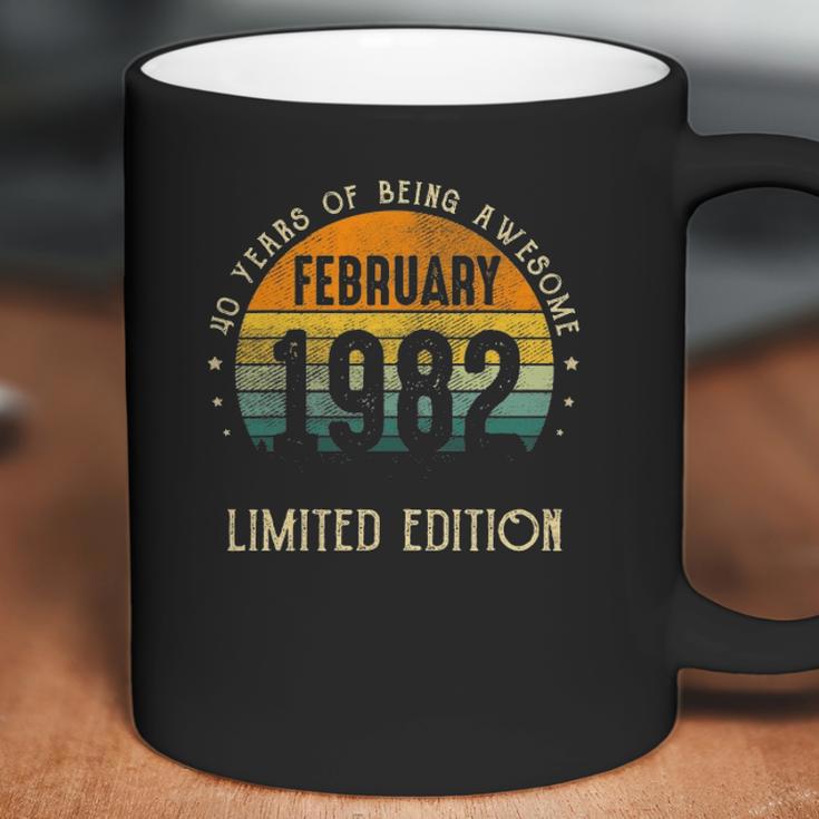 1982 Birthday Gifts For Men February 40 Years Old 40Th Bday Coffee Mug