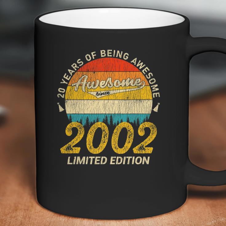 20 Years Old Bday Awesome Since 2002 Distressed 20Th Birthday Coffee Mug