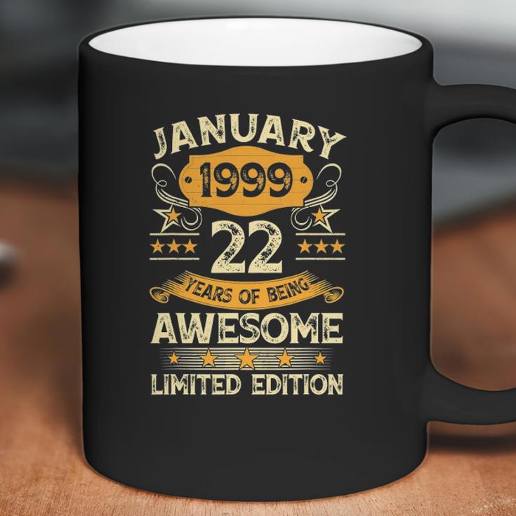 22 Years Old Gifts Vintage January 1999 22Nd Birthday Gift Coffee Mug