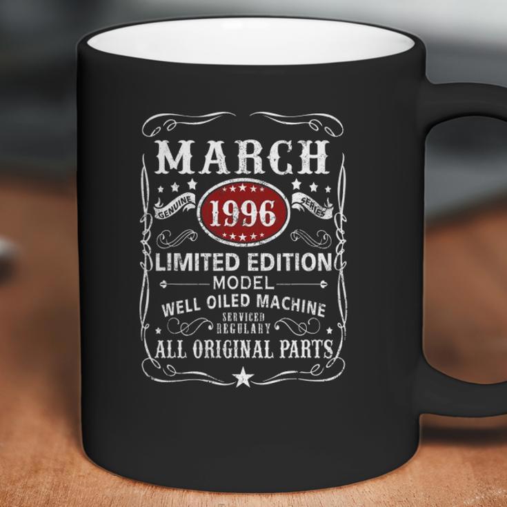 25Th Birthday Decoration March 1996 Men Women 25 Years Old Coffee Mug