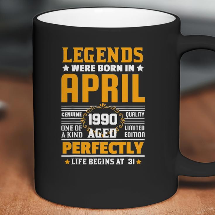 31 Years Old Birthday Awesome Since April 1990 31St Birthday Coffee Mug