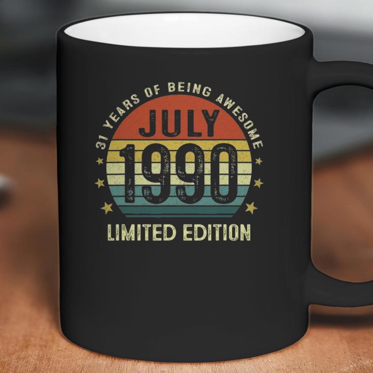 31 Years Old Vintage July 1990 Limited Edition 31St Birthday Coffee Mug