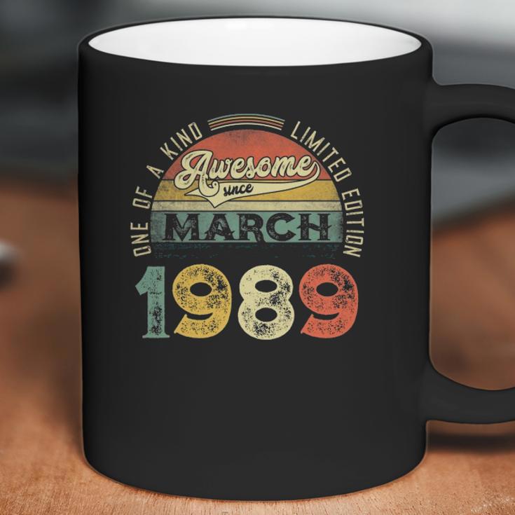 32Nd Birthday Decorations March 1989 Men Women 32 Years Old Coffee Mug