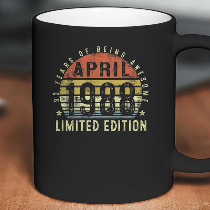 33 Years Old 33Rd Birthday Decoration April 1988 Ver2 Coffee Mug