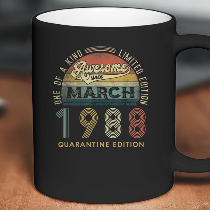 33 Years Old Vintage March 1988 33Rd Birthday Awesome Coffee Mug