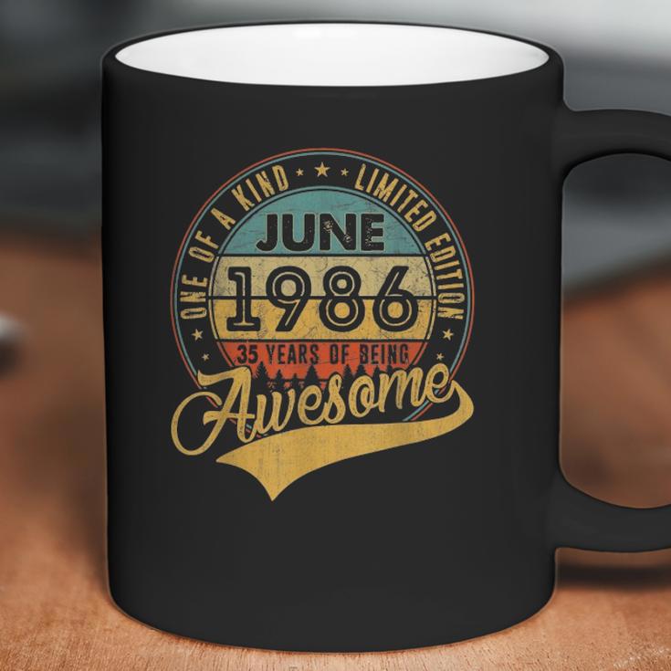 35Th Birthday Gifts 35 Years Old Retro Born In June 1986 Ver2 Coffee Mug