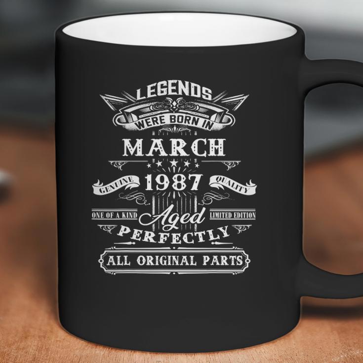 35Th Birthday Gift For Legends Born March 1987 35 Years Old Coffee Mug