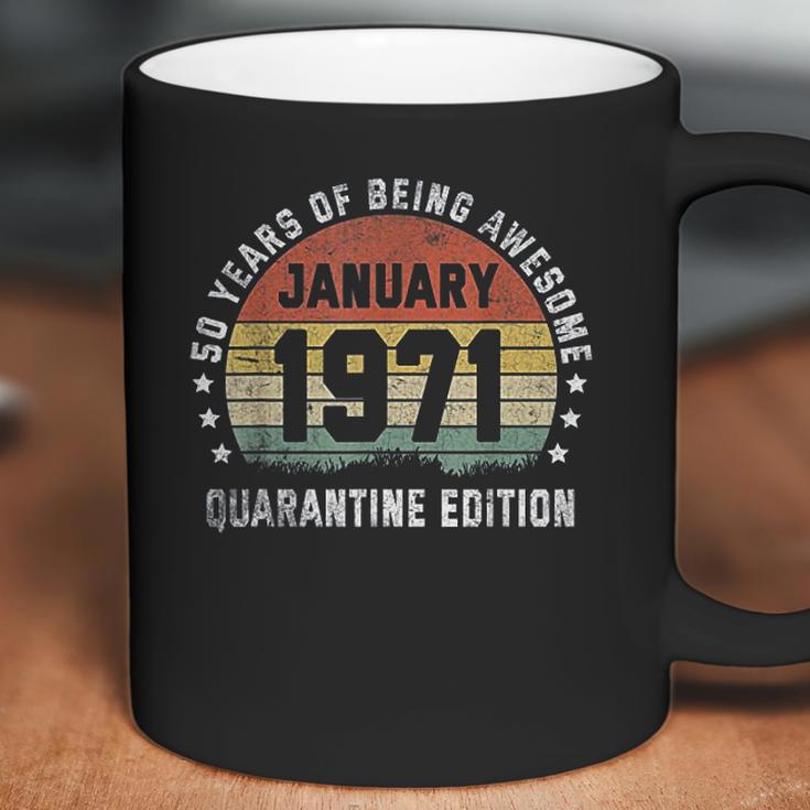 50Th January 1971 Vintage Birthday Gift Coffee Mug