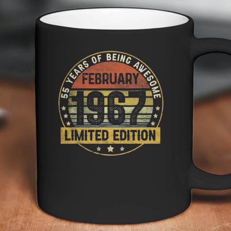 55Th Birthday Gift 55 Years Old Awesome Since February 1967 Ver2 Coffee Mug