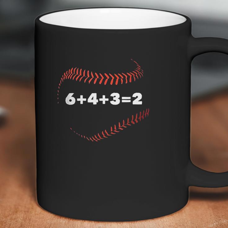 6 4 3 2 Double Play Baseball Player Gift Baseball Saying Coffee Mug