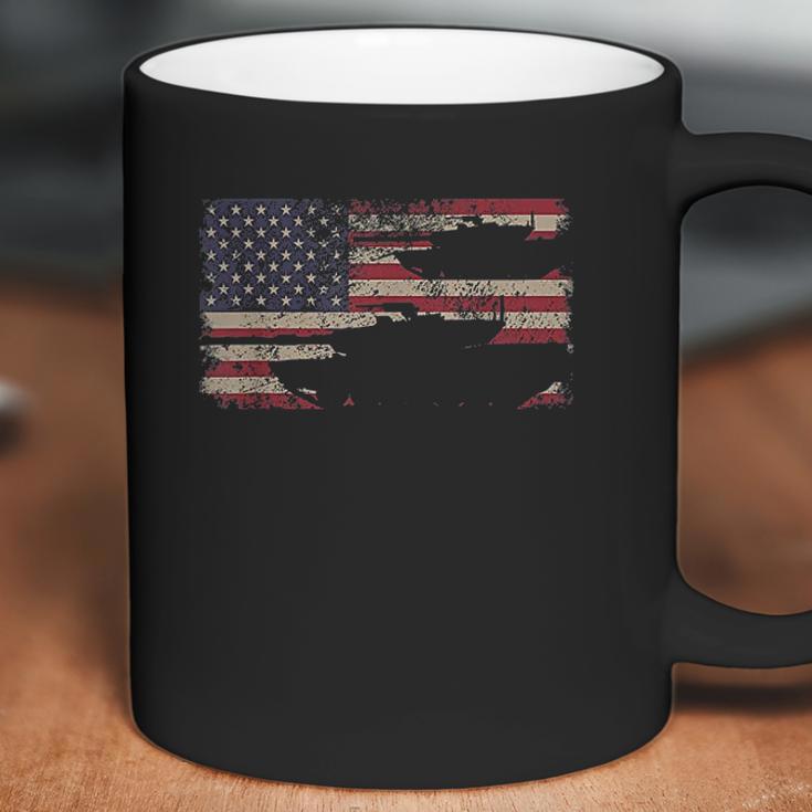 Abrams Battle Tank Usa Flag Gift Coffee Mug