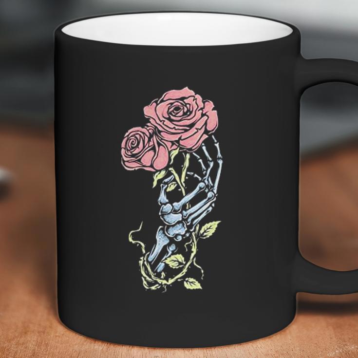 Aesthetic Skeleton Hand Rose Pastel Goth Dark Gothic Coffee Mug