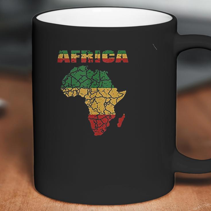 African Continent Afro American Reggae Flag Coffee Mug