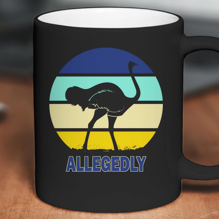 Allegedly Ostrich Retro Logo Coffee Mug