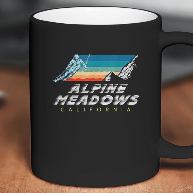 Alpine Meadows California Usa Ski Resort 1980S Retro Coffee Mug