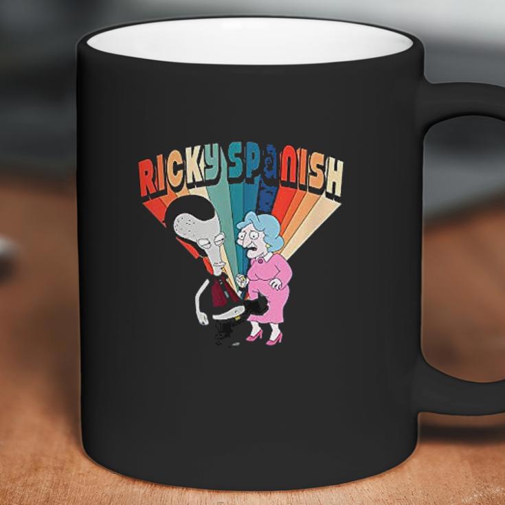 American Dad Ricky Spanish Kicking Old Lady Coffee Mug