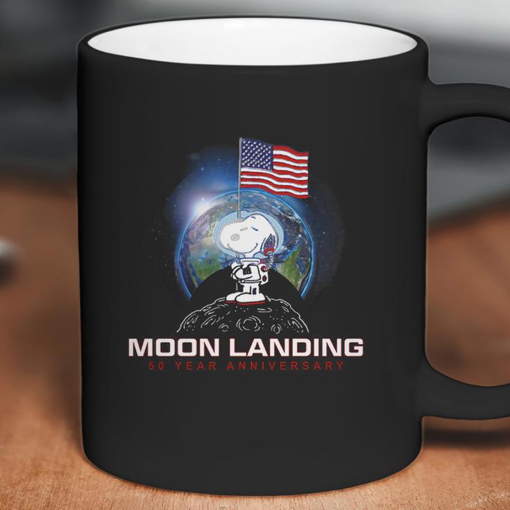 American Flag Snoopy Moon Landing 50 Year Anniversary Shirt Coffee Mug