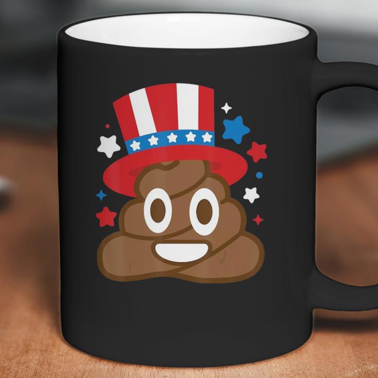 American Poop Emoji Funny 4Th Of July Independence Day Gift Coffee Mug