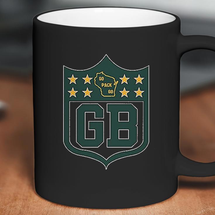 Americas Finest Apparel Green Bay Shield Coffee Mug