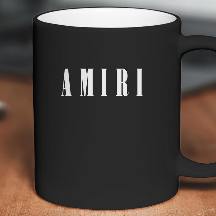 Amiri Mens Black Logo Print Coffee Mug