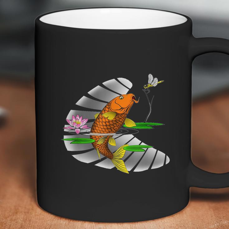 Animal Lovers Fishing Carp Fish DragonflyCoffee Mug