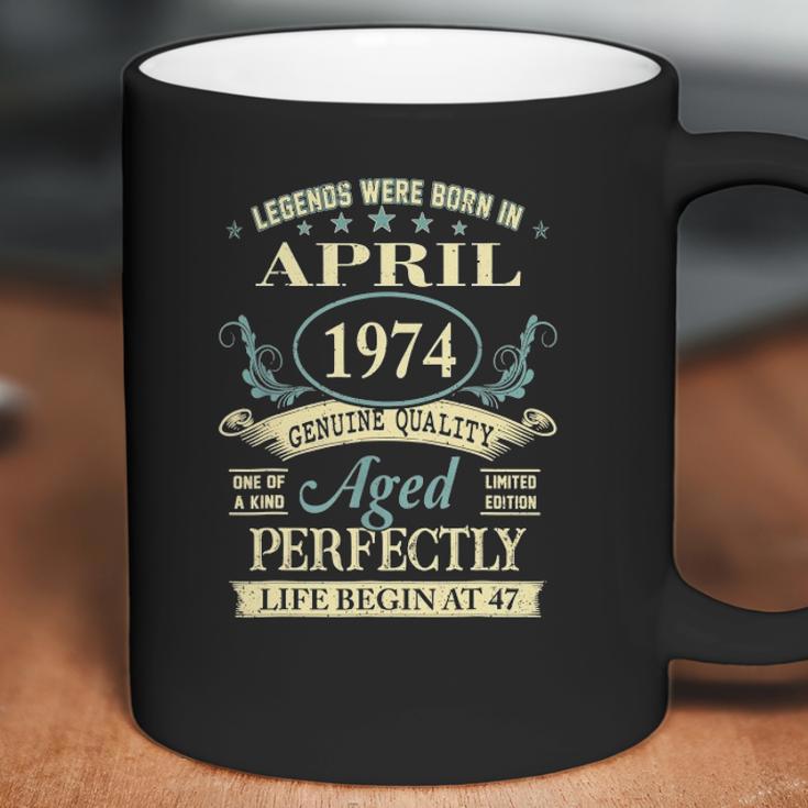 April 1974 47Th Birthday Gift 47 Years Old Men Women Coffee Mug