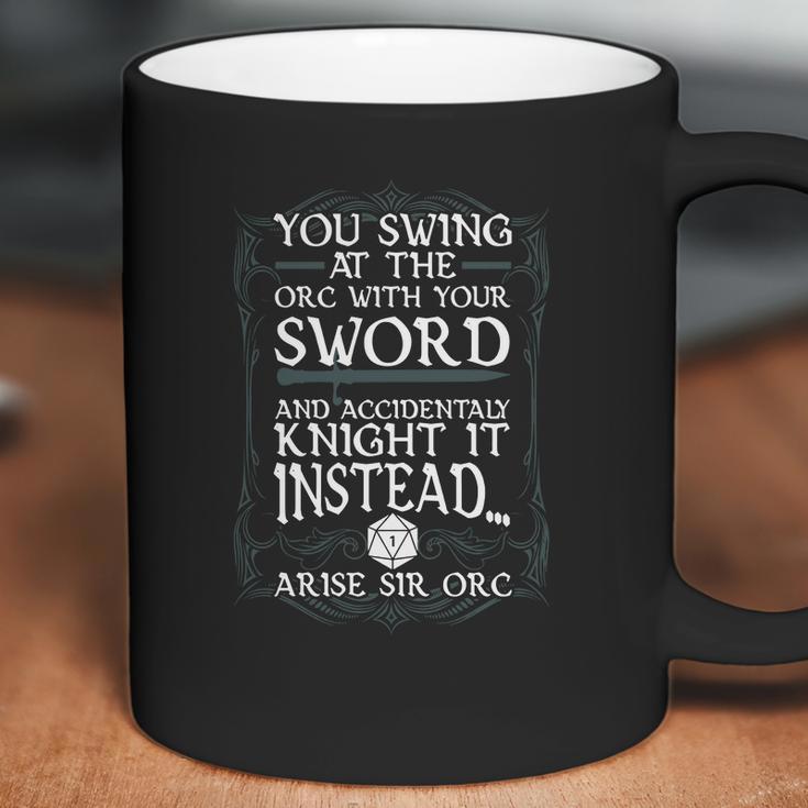 Arise Sir Orc Funny Tabletop Rpg Coffee Mug