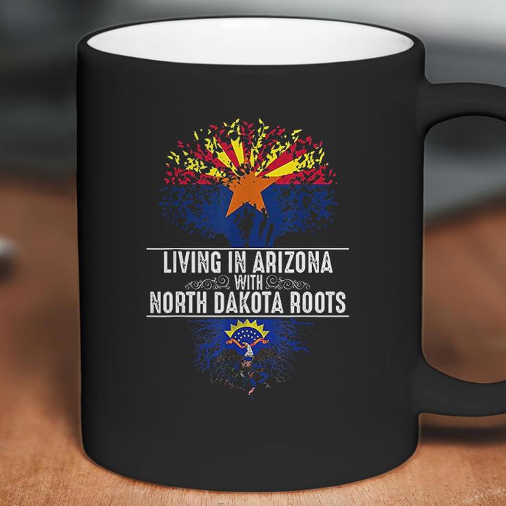 Arizona Home North Dakota Roots State Tree Flag Gift Coffee Mug