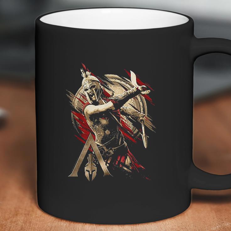 Assassins Creed Odyssey Kassandra Paint Swipe Portrait Coffee Mug