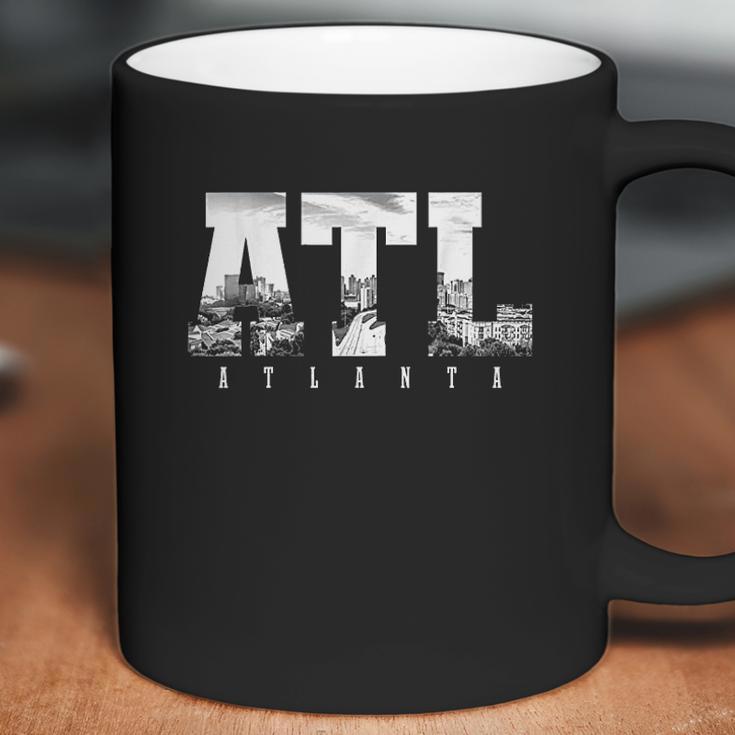 Atl Atlanta Skyline Pride Black And White Coffee Mug