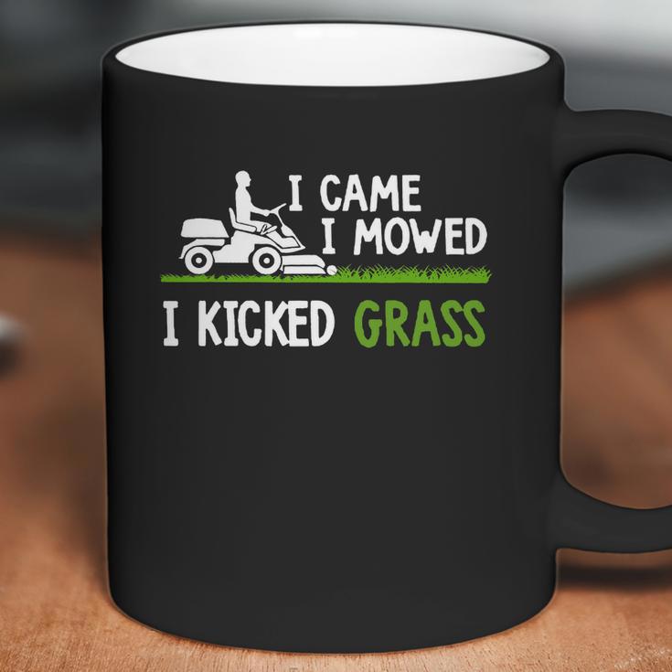 Awesome I Came I Mowed I Kicked Grass Gardener Saying Shirt Coffee Mug