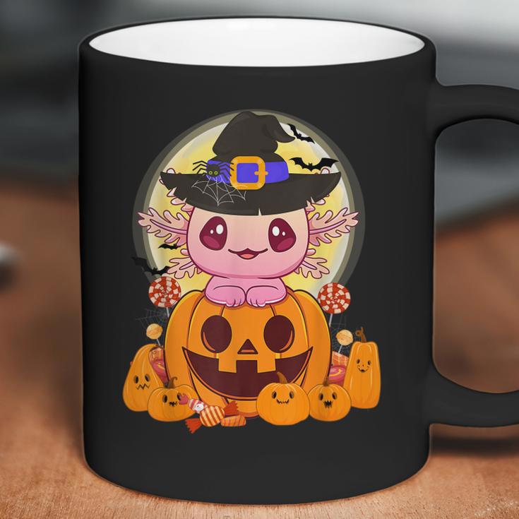 Axolotl Halloween Costume Pumpkin Pastel Goth Kawaii Anime Men Women T-Shirt Graphic Print Casual Unisex Tee Coffee Mug