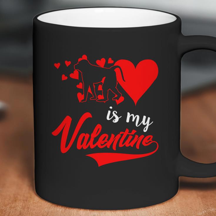 Baboon Is My Valentine Coffee Mug