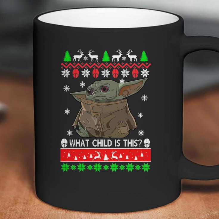 Baby Yoda What Child Is This Ugly Christmas Shirt Coffee Mug