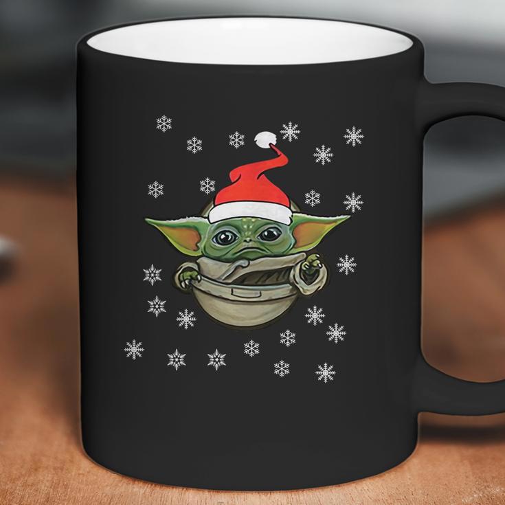 Baby Yoda Snow Merry Christmas The Mandalorian Shirt Coffee Mug