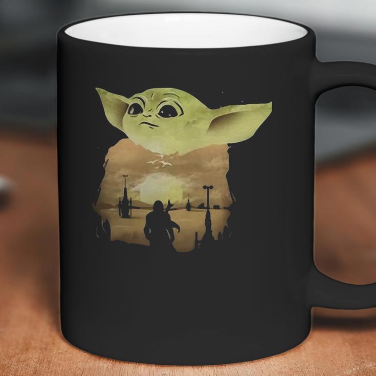 Baby Yoda Sunset Shirt Coffee Mug