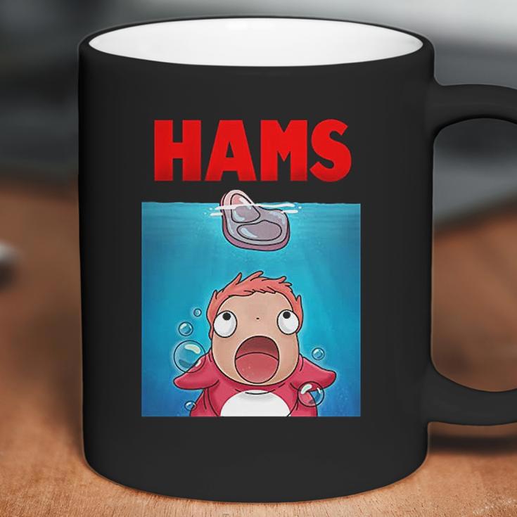 Bakugou Anime Ponyo On The Cliff Hams Parody Jaws Coffee Mug