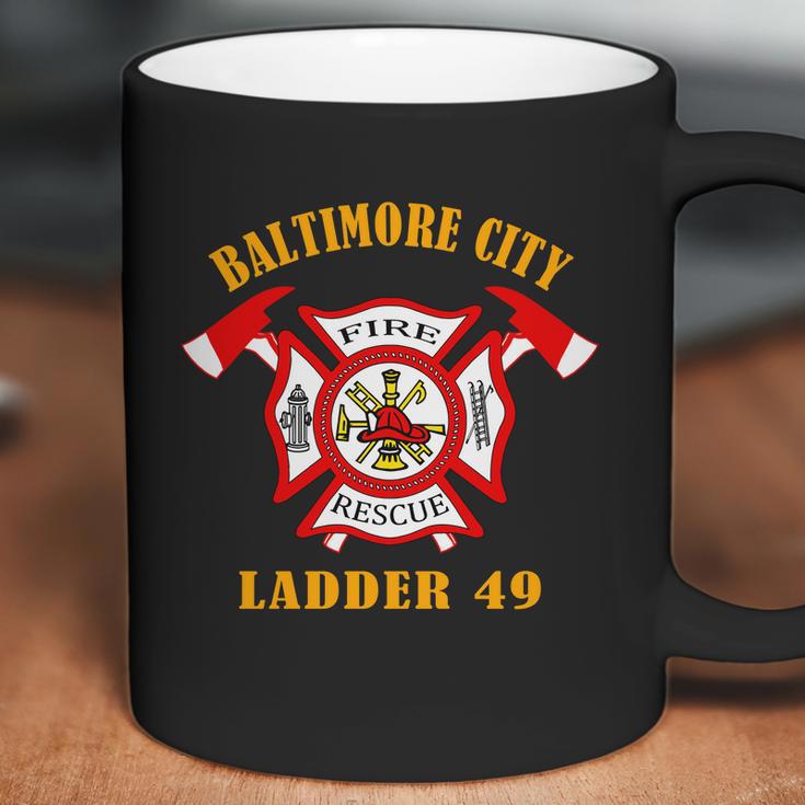 Baltimore City Fire Rescue Ladder 49 Coffee Mug