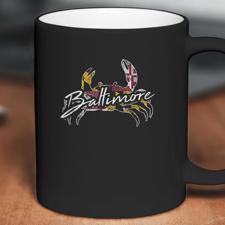 Baltimore Maryland Flag Crab Coffee Mug