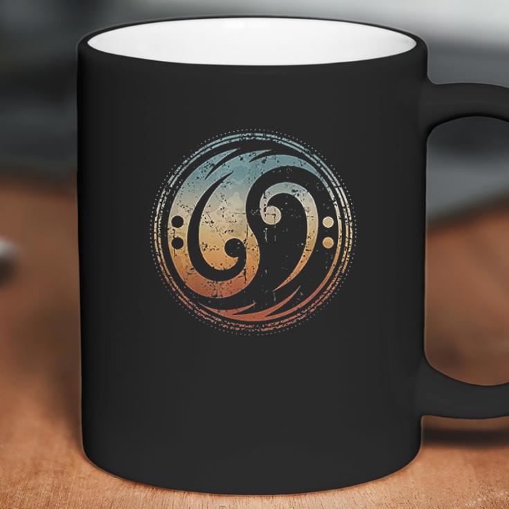 Bass Guitar Clef Yin Yang Vintage For Bassist Bass Player Coffee Mug