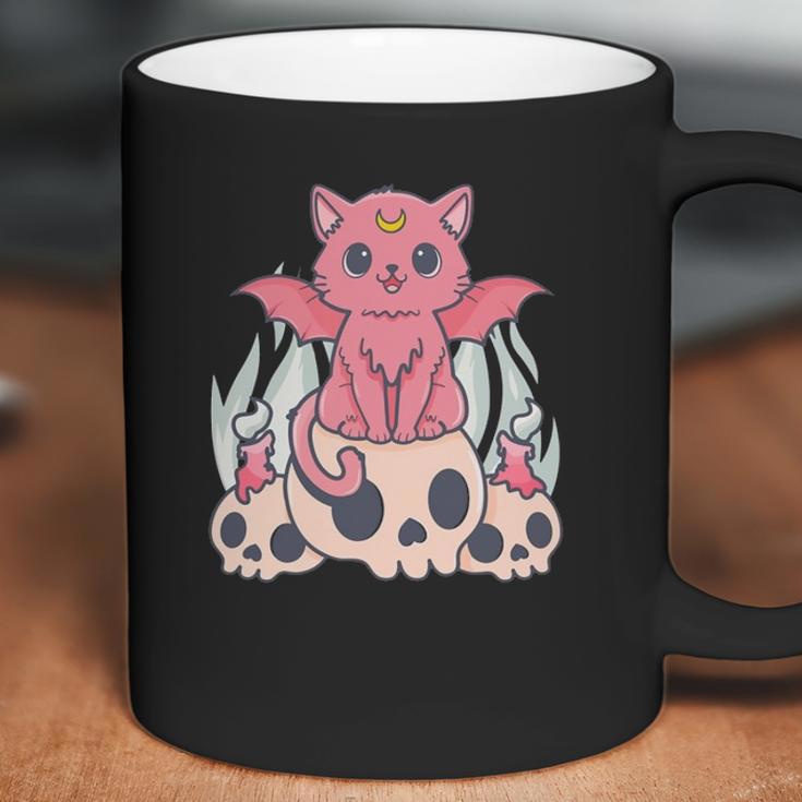 Bat Cat Kawaii Pastel Goth Cute Skulls Gift Cat Lover Coffee Mug