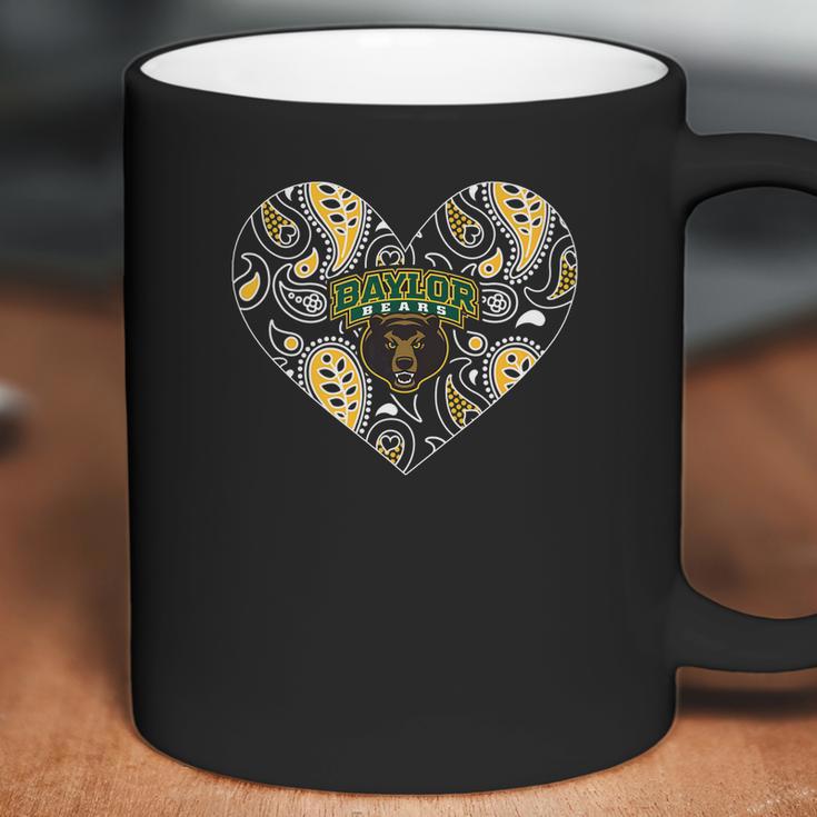 Baylor Bears Patterned Heart Apparel Coffee Mug