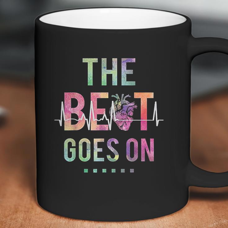 The Beat Goes On Heartbeat Rehab Heart Surgery Heart Gift Coffee Mug