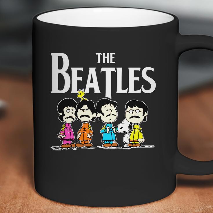 The Beatles And Snoopy Coffee Mug