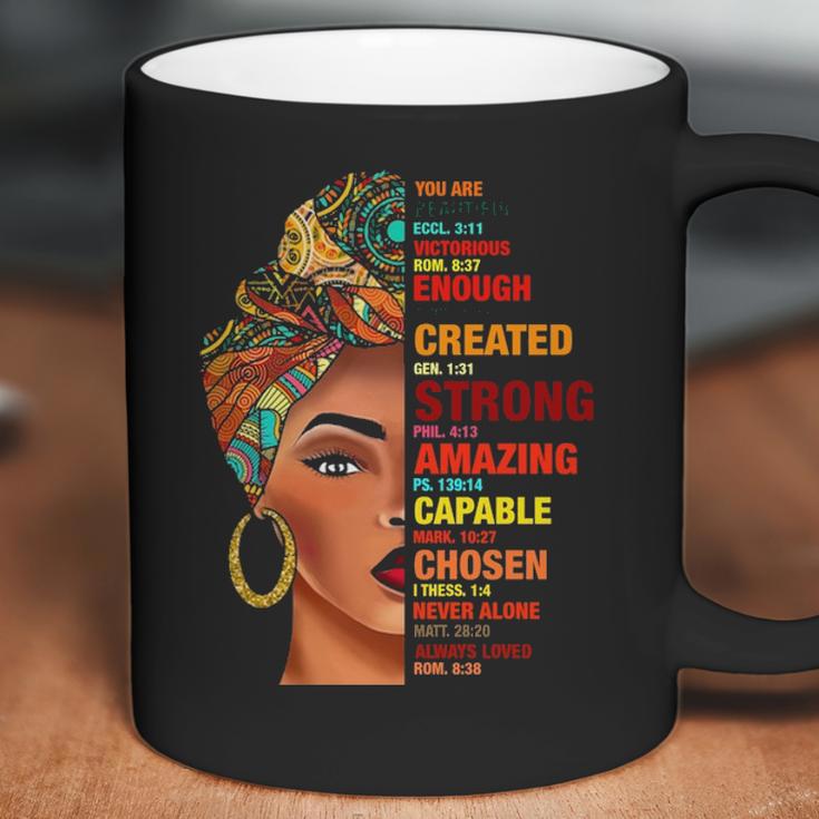 You Are Beautiful Victorious Enough Created Black Girl Coffee Mug