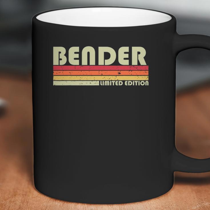 Bender Surname Funny Retro Vintage 80S 90S Birthday Reunion Coffee Mug